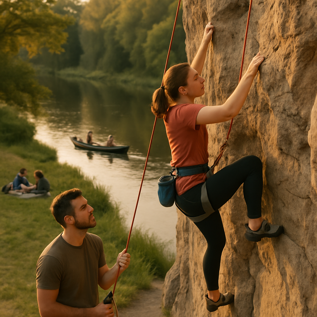 Klettern und Boulderangebote bei Saale-Kanu-Events