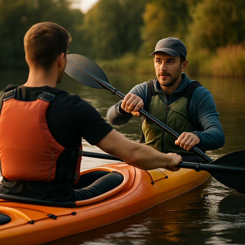Paddeltechniken schulen lernen bei Saale-Kanu-Events